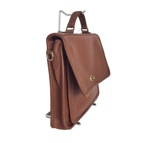 Auth COACH - 5181 Brown Leather Business Bag - Picture 5 of 11